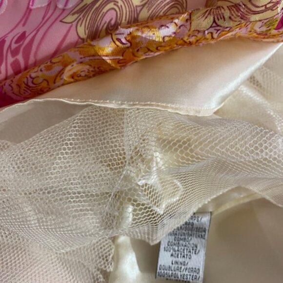 NWT VICTOR COSTA Womens Pink Drape Silk Dress Size 12 Fairycore Balletcore Flowy - Picture 9 of 12